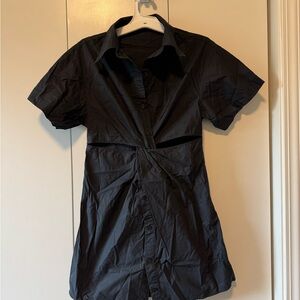 Black Dress with cutout on the front